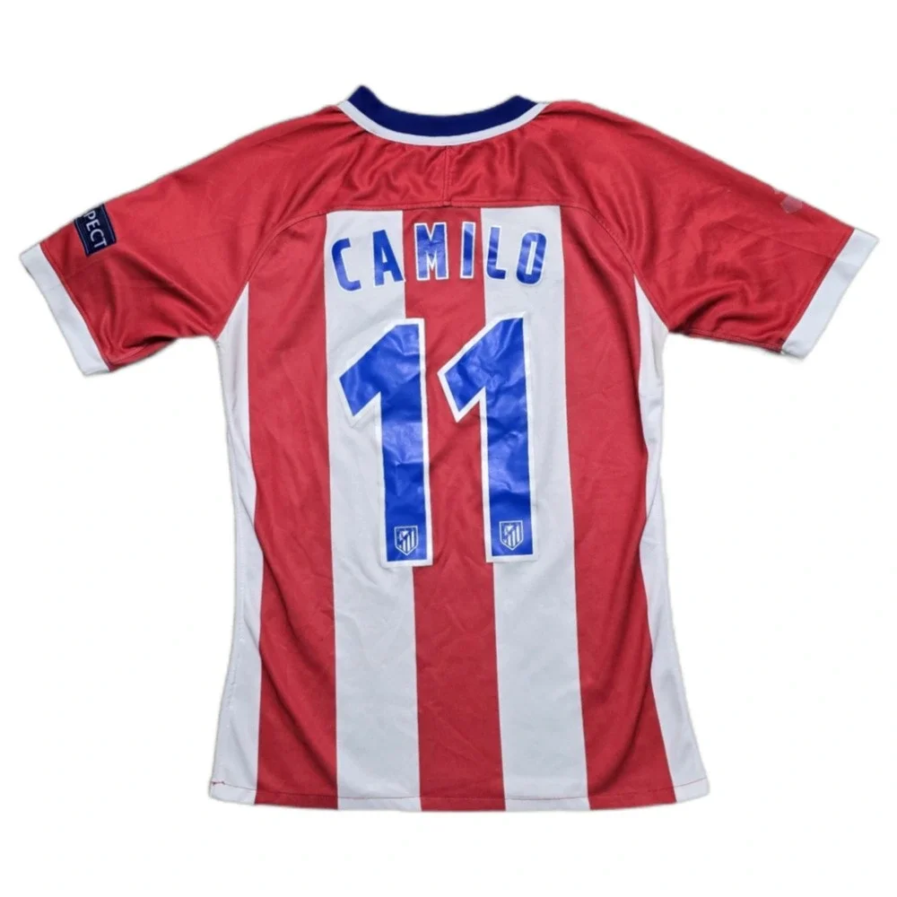 2017 Atletico Madrid‎ Home Football Shirt #11 Camilo Jersey Nike Mens S